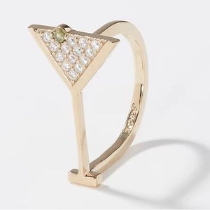 🆕 Diamonique "Cocktail" Ring, Sterling Silver